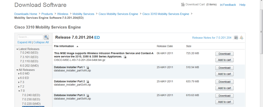 Cisco MSE 3310 upgrade procedure