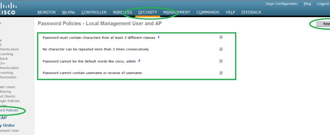 New  Management User creation in Cisco WLC