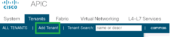 How to Create Tenant on Cisco ACI
